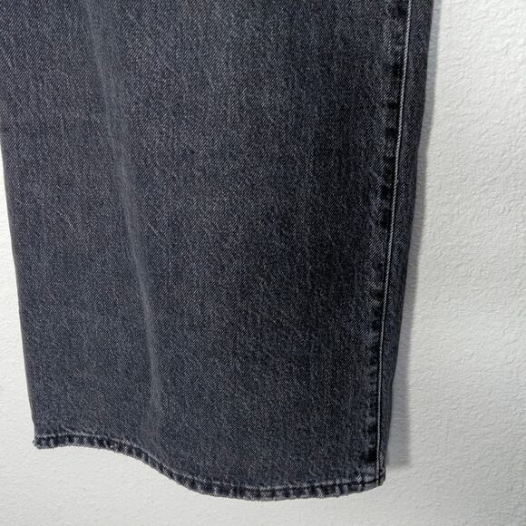 Madewell Women’s Super-Wide Leg Jeans Washed Black Long Rise Minimalist 30" - Picture 8 of 12